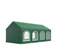TOOLPORT PRO 4x8m tendone per feste, PVC 750, telaio perimetrale, verde scuro - (7202)