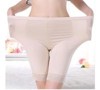 4XL/5XL/6XL Pantaloni corti di sicurezza da donna Pantaloni corti senza cuciture in morbido cotone Plus Size Estate sotto i pantaloncini Calzamaglia corta traspirante in pizzo ( Color : Khaki , Size :