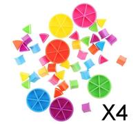 4xpack di 42 Pezzi Pezzi Pezzi Cunei per Le Frazioni di Matematica