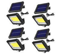 4xProiettore solare LED con sensore di movimento Maclean IP44 5 W 400 lm