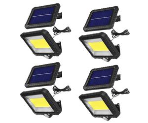 4xProiettore solare LED con sensore di movimento Maclean IP44 5 W 400 lm