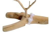 4Yard Pearls Embroidery Beaded Fringed Ribbon Handmade DIY Lace Applique Collar Cuffs Apparel Fabric 1.5CM Wide(White)