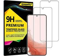4youquality Pellicola proteggi schermo per Samsung Galaxy S22 5G, in vetro temperato, confezione da 2, resistente agli urti e antigraffio