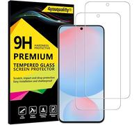 4youquality Pellicola protettiva in vetro temperato per Samsung Galaxy S24 FE /A36/A56, confezione da 2, [LifetimeSupport] [resistente agli urti] [antigraffio]