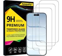 4youquality Pellicola protettiva per iPhone Air / 17 Air, in vetro temperato, confezione da 3