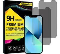 4youquality Pellicola protettiva per la privacy per iPhone 13 Mini (5,4 pollici), pellicola in vetro temperato anti spia, confezione da 2, [LifetimeSupport] [Anti-spia] [Resistente agli urti]