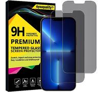 4youquality Pellicola protettiva per la privacy per iPhone 14 Plus e iPhone 13 Pro Max (6,7 pollici), pellicola in vetro temperato anti spia, confezione da 2, [LifetimeSupport] [Anti-spia] [Resistente
