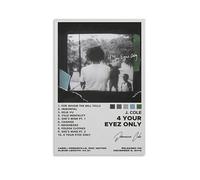 4Your Eyez Only J.cole- Poster impermeabile su tela, decorazione da parete, adatto per ufficio, camera da letto, soggiorno, poster senza cornice, 40 x 60 cm
