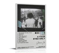 4Your Eyez Only J.cole- Poster impermeabile su tela, decorazione da parete, adatto per ufficio, camera da letto, soggiorno, poster con cornice, 40 x 60 cm