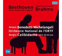 ベートーヴェン : ピアノ協奏曲 第5番 「皇帝」 他 (Beethoven : Piano Concerto No.5 Emperor | Brahms : Tragische Ouverture / Arturo Benedetti Michelangeli , Sergiu Celibidache & Orchestre National de l'ORTF)