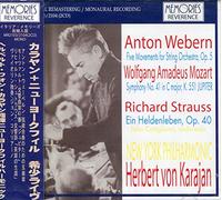 ウェーベルン:弦楽合奏のための五楽章作品5、モーツァルト:交響曲第41番「ジュピター」、シュトラウス:交響詩「英雄の生涯」(Vn: ジョン・コリリアーノ)