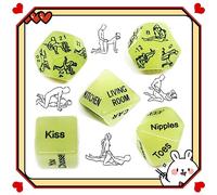 5 ̶ ̶ ̶̣ ̶ ̶ ̶σ̶ ̶ ̶ Dadi Verdi, Luce Verde, Regali Di Coppia, Dadi Da Gioco Per Eventi Di Famiglia, San Valentino, Martedì Grasso, Anniversario E Altri Eventi Festivi.