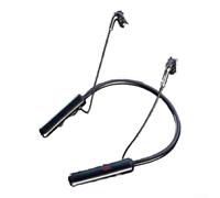 5.0 - Auricolari wireless con archetto da collo, con display a LED, microfono con cancellazione del rumore cvc, per chiamate, palestra, corsa, 60 ore per batteria (nero freddo)