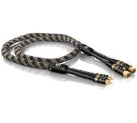 5,00m viablue NF-S1 Argento Quattro Cinch XLR Per Stereo Cavo 5,0m 5m (1Stk)