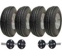 5.00x10 Kit rimorchio ad alta velocità ad assi gemelli omologato su strada 4 ruo