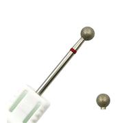 5.0mm Ball Nail Drill Bits Fine Diamond Cuticle Burr Russian Mills Manicure Drill 1Pcs(D050D-M)
