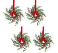 5,1 cm in materiale di plastica rossa Dimensioni 30 cm Tessuto colorato verde rosso festivo per durevole per ideale per le vacanze di Natale intorno al tuo per 5 pollici in