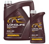 5+1 L Mannol Longlife 5W-30 Olio 5W30 VW 504 00 507 00 BMW LL-04 MB 229.51