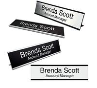 5,1 x 20,3 cm Targhe di nome Personalizzate in Alluminio, Scrivania Personalizzata o Targhe di Nome Della Parete Dell'ufficio, in Grado di Aggiungere Immagini e Testi di Logo Personalizzati