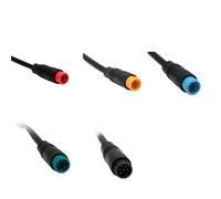 5/10/100 connettori elettrici M6 M8 2, 3, 4, 5, 6 pin, cavo freno per scooter, sensore di segnale, 20 cm(M6 Maschio 20 CM,10 SETS_4P)