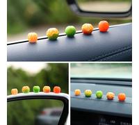 5/10/15/20Pcs Resina Dolce Auto Ornamenti Carino Mini Arancione Auto Interni