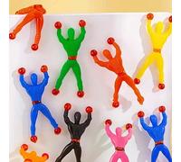 5/10/15 pezzi Decorazione natalizia - giocattolo da parete arrampicabile di colore casuale per adolescenti, scalatore appiccicoso che scende e si aggrappa da solo, adatto per varie pareti complesse 10