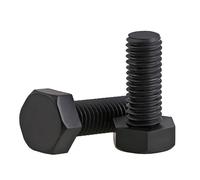 5/10/20/30/50pcs M3 M4 M5 M6 M8 M10 M12 Vite Esagonale In Nylon Nero A Testa Con Filettatura Metrica Lunghezza Bullone Isolato In Plastica 4mm-100mm(20mm,M6 (20Pcs))