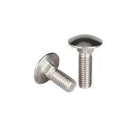 5/10/20/30 pezzi GB12 DIN603 304 in acciaio inossidabile con testa quadrata e collo, bullone for carrozza M6 M8 M10 M12(GB12 small head,30PCS M6_25MM)