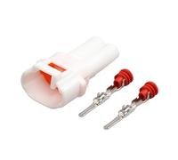 5/10/20/30 Set Femmina/maschio/Set completo Kit Sumitomo MT090 2 Pin Way Maschio Femmina Bianco Impermeabile Connettore automatico Spina moto 6187-2171 6180-2181 (Color : Male set, Size : 10 Sets)
