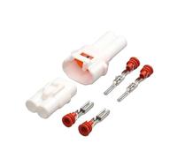 5/10/20/30 Set Femmina/maschio/Set completo Kit Sumitomo MT090 2 Pin Way Maschio Femmina Bianco Impermeabile Connettore automatico Spina moto 6187-2171 6180-2181 (Color : Male and Female set, Size :