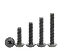 5/10/20/50/100 pezzi M2 M2.5 M3 M4 M5 M6 Nero 304 Testa a croce in acciaio inossidabile con vite a cuscino Testa cilindrica for computer con vite media(20mm,M3(50pcs))