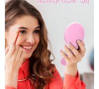 5/10/20/50/100 pezzi Specchio da trucco mini portatile e pieghevole, tascabile, per donne, uso quotidiano e da viaggio, regalo per la festa della mamma (nero, bianco) Colore unicovetro