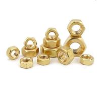 5/10/20/50/100 pz In Ottone Massiccio di Rame Dado Esagonale Esagonale per M1 M1.2 M1.4 M1.6 M2 M2.5 M3 M4 M5 M6 M8 M10 M12 Vite Bullone