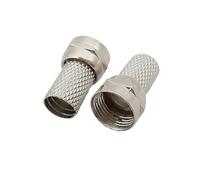 5/10/20/50 pezzi Connettore for cavo coassiale twist-on tipo F 75-5 Spina maschio F for adattatore for cavo coassiale for antenna satellitare TV RG6(20Pcs)
