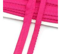 5/10/20 metri 11 mm elastico per cucire reggiseno, biancheria intima, nastro in pizzo elasticizzato, nastro decorativo a doppio strato, accessori in gomma - Rosa rosso - 11 mm - 10 metri