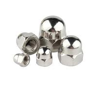 5/10/20 Pezzi 7 Misure Dadi Esagonali A Testa Bombata A Ghianda Esagonali A Cupola For Bulloni M3 M4 M5 M6 M8 M10 M12 Ciechi For Bulloni(20PCS M4)