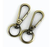 5/10/20 pezzi fibbia per borsa in metallo portachiavi chiusure per aragosta clip girevoli con fibbia a scatto ganci per borse accessori di collegamento fai da te-13mm-10 pezzi-F4-1-in ottone