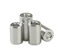 5/10/ 20 pezzi M3 M4 M5 M6 M8 in lega di alluminio rondella piatta boccola guarnizione manicotto CNC distanziatore non filettato for parte modello RC(D6x M4 (10pcs),L 10mm)