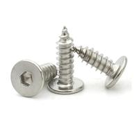 5/10/20 pz M2 M2.6 M3 M4 M5 M6 CM 304 In Acciaio Inox Esagono Incassato Esagonale Vite Autofilettante a Testa Piatta Ultra Sottile Super bassa(16mm,M3 (20pcs))