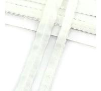 5/10/20M 11mm Fascia elastica colorata per biancheria intima Nastro in pizzo di gomma Cinturino per reggiseno Nastro elastico a doppio strato Accessori per cucire fai da te - Bianco - 11mm - 5