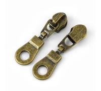 EGLUCK 5/10/20pcs 5# Bronzo Cursore della Cerniera per Cerniere in Nylon Nastro per Bagagli Estrattore della Cerniera Testa di Blocco Panno Decorativo Zip Pull Accessorio per Cucire
