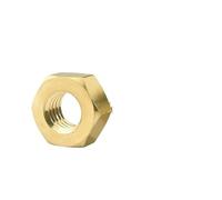5/10 /50/100 pezzi Dado esagonale in ottone massiccio e rame for vite e bullone M1.4 M1.6 M2 M2.5 M3 M4 M5 M6 M8 M10 M12 M14 -M20(M2.5 (100pcs))