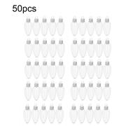 5/10/50 Pcs-Plastic Natale Lampadine Color-Candy Bottle-Transparent A Bocca