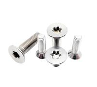 5/10/50 Pz M1.4 .6 M2 .5 M3 M4 M5 M6 M8 304 A2-70 In Acciaio Inox A Sei Lobi Torx Vite A Testa Svasata Piatta Bullone(4mm,M2 50pcs)