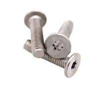 5/10/50 Pz M1.6 M2 .5 M3 M4 M5 M6 M8 304 In Acciaio Inox CM Sei-lobo Torx Ultra Sottile Super Basso Wafer Piatto Testa Bullone Vite(12mm,10pcs M5)
