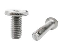 5/10/50X CM M1.6 M2 M2.5 M3 M4 M5 M6 M8 304 A2 Acciaio Inossidabile Torx A Sei Lobi Ultra Sottile Wafer Piatto Vite A Testa Lunghezza Bullone = 2-50mm(20mm,M2.5 50pcs)