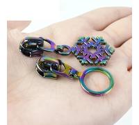 5-10 cerniere lampo colorate in nylon 5 #, per sostituire cerniere per giacche e zaini, kit di riparazione accessori (ZT905, argento, 10 pezzi)