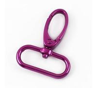 5/10 fibbie in metallo da 20-38 mm con moschettone girevole per collare, moschettone, gancio a scatto per borsa, portachiavi, accessori di fissaggio (roserato, 25 mm-10 pezzi)