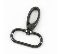 5/10 fibbie in metallo da 20-38 mm con moschettone girevole per collare, moschettone, gancio a scatto per borsa, portachiavi, accessori di fissaggio (verde, 2,25 mm-10 pezzi)