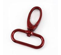 5/10 fibbie in metallo da 20-38 mm con moschettone girevole per collare, moschettone, gancio a scatto per borsa, portachiavi, accessori di fissaggio (blu, 2,25 mm-10 pezzi)